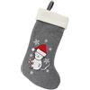 BambooMN 1 Pz Set 45,7 cm Classico Ricamato A Mano Paillettes Cute Animal Calza di Natale, 13 Gatti