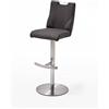 Robas Lund Giulia C Sedia da bar Antracite, Pelle