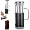 GBKDQQ Cold Brew Coffee Maker, 800 ml, Coldbrew Coffee Maker con 304 filtri in acciaio inox, caraffa in vetro con beccuccio e manico in vetro, adatta per caffè freddo, tè freddo