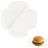 QUARKZMAN Carta Oleata Per Alimenti 18x18cm Bianco 100 Fogli | Carta Anti-Grasso, per Avvolgere Rivestimento Quadrato, per Hamburger Pane
