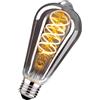 KANQIAO Lampadina Edison Vintage E27, E27 LED Vintage Dimmerabile ST64 4W Lampada LED retrò Decorativa Antica Ideale per Nostalgia e Illuminazione retrò nel Bar Caffetteria di Casa, grigio - 1 pezzi(YHS6PBT1)