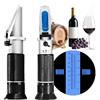 V·RESOURCING Vino Rifrattometro Tenuto in Mano,V·RESOURCING Brix/Alcol Rifrattometro con ATC per Vinificazione Homebrew kit, Dual Scale (Brix 0 - 40%,Alcol 0 - 25%)