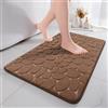 chakme Tappetino da bagno in memory foam, tappetino per la doccia, assorbente, lavabile, per il bagno, tappetino per la doccia, decorazione, tappetino antiscivolo per il bagno e il soggiorno, 60x90 cm