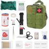 PLLYPE 46PCS Kit di Pronto Soccorso Militare,Kit di Primo Soccorso per Esterni, Borsa di Pronto Soccorso, Trauma First Aid Kit per auto, Casa, Viaggi, Campeggio all'aperto, Escursionismo