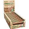 IronMaxx Vegan 30 Barrette Proteiche - Gusto Arachidi - 24 x 35 g, 26% Proteine Vegetali, Basso Contenuto di Zuccheri, Senza Soia e Olio di Palma
