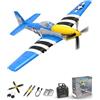VOLANTEXRC Aereo Telecomandato 4-CH RC P51 Mustang per Principianti - Sistema di Stabilizzazione Xpilot, Acrobatica a Una Chiave (761-5 RTF)