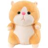 Xshelley 23 cm coccole criceto peluche giocattolo criceto ripieno animale peluche giocattolo compleanno bambini (marrone chiaro)
