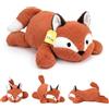 shownicer Renard lesté - 2,2 kg - Doudou lesté - In peluche - XXL - Volpe - Cuscino in peluche - Regalo per adulti e bambini di 3 anni e più (volpe, 65 cm)
