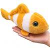 Gisqis Peluche Pesce Piccolo 25cm Clownfish Pelche Morbido Animale Marinos Giocattolo Kawaii Clownfish Pupazzo Polpo Pupazzi Peluches Bambino Regalo di Compleanno per Feste a Tema