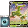 BB-Toy-Trades PKM carta collezionabile XXL Black Star Promo Carta Virizion V SWSH295 - INGLESE - Fullart Holo Mega Jumbo Oversize carta singola con custodia BB-Toy-Trades (Virizion V EN)