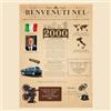 Tomalithic Biglietto di Compleanno per 25 Anni, Born in 2000 Il 25°Giornale Compleanno Biglietto - [A4 Senza Cornice] - Regalo Di Compleanno Vintage per Uomo e Donna - Idee Regali Compleanno Originali