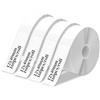 CIMOYBAI Nastro per etichette termiche a 4 rotoli, 12mm x 40mm, compatibile con Phomemo D30/D32/D35/Q30/Q30S/Q31, MARKLIFE P11/P12/P15, iEager L11/L12, VRETTI HP3/HP4, etichette per nastri termici autoadesivi