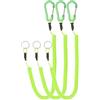PATIKIL 3pz Cinghie a Molla Retrattili, Cordino di Sicurezza Elastico a Spirale da 6 con Clip in Alluminio e Portachiavi per Pinze da Pesca, Arrampicata, Canottaggio, Verde