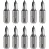 QUARKZMAN 10pz Punte Cacciavite PH0 Phillips 1/4 Esagonale 25mm/1 Lunghezza Testa Croce Magnetica Punte Esagonali in Acciaio S2 per Cacciavite