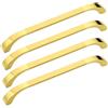 BOZONLI Maniglie per Mobili da Cucina, 4 Pezzi Maniglia in Lega di Zinco per Armadio da Cucina Guardaroba, Distanza Fori 160 mm (Oro)