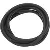 QUARKZMAN Nastro Tenuta Schiuma Silicone, Diametro 8 Mm (0,31) Lunghezza 2 Metri (6,56 Piedi) Guarnizione Gomma Spugna Rotonda Corda Gomma Solida per Macchinari e Industrie, Nero