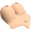 XSWL Placche per Seno in Silicone riempite con Gel di Silicone Rinforzatori della Forma del Seno Finto per crossdressers Reggiseno Cosplay Mastectomia Transgender,Avorio,D Cup