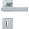 HOPPE Maniglia Hoppe Los Angeles rosetta e bocchetta quadre 49x49 mm Cromo satinato (F41-R)