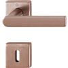 HOPPE Maniglia Hoppe Los Angeles rosetta e bocchetta quadre 49x49 mm Aspetto rame satinato (F84-1-R)