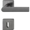 HOPPE Maniglia Hoppe Los Angeles rosetta e bocchetta quadre 49x49 mm Aspetto antracite satinato (F97-1-R)