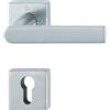 HOPPE Maniglia porte Hoppe Los Angeles con rosetta quadra foro cilindro 49x49 mm Cromo satinato (F41-R)