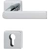HOPPE Maniglia porte Hoppe Los Angeles con rosetta quadra foro cilindro 49x49 mm Cromo lucido (F49-R)