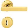 HOPPE Maniglia Hoppe Los Angeles rosetta e bocchetta tonde d. 52 mm Ottone lucido (F71)