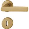 HOPPE Maniglia Hoppe Los Angeles rosetta e bocchetta tonde d. 52 mm Aspetto ottone chiaro satinato (F78-1-R)