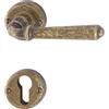 HOPPE Maniglia Hoppe Elba rosetta e bocchetta tonde d. 44 mm foro cilindro Bronzato antiqua (F55)