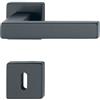 HOPPE Maniglia Hoppe Austin con rosetta e bocchetta quadra 49x49 mm Nero opaco (F9714M)