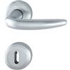 HOPPE Maniglia Hoppe Atlanta rosetta e bocchetta tonde d. 52 mm Cromo satinato (F41-R)