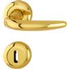 HOPPE Maniglia Hoppe Atlanta rosetta e bocchetta tonde d. 52 mm Ottone lucido (F71)