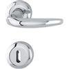 HOPPE Maniglia Hoppe Atlanta rosetta e bocchetta tonde d. 52 mm Cromo lucido (F49-R)
