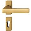 HOPPE Maniglia Hoppe Toulon con rosetta rettangolare foro cilindro 30x69 mm Bronzo (F4)