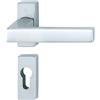 HOPPE Maniglia Hoppe Toulon con rosetta rettangolare foro cilindro 30x69 mm Argento (F1)