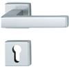 HOPPE Maniglia Hoppe Toulon con rosetta quadra foro cilindro 49x49 mm Argento (F1)