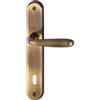 HOPPE Maniglia Hoppe Santiago con placca interasse 90 mm Ottone bronzato (F73)