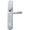 HOPPE Maniglia Hoppe Santiago con placca interasse 90 mm Cromo satinato (F41)