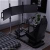 Hottoby Racing Simulator Cockpit Con Nero Sedile E Supporto Per Triplo Monitor