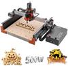 VEVOR Macchina per Incisione CNC, Mandrino da 500 W, Fresatrice per Incisione a 3 Assi con Doppie Guide Lineari e Vite a Ricircolo di Sfere, Area di Lavoro 40x40x9,5 cm, per Rifilatura Legno Acrilico