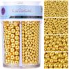Miss doozy Perle Commestibili Dorate per Decorazioni (130g) - Perle di Zucchero in 4 Misure per Torte, Cupcake, Biscotti & Altro - Ideali per Matrimoni, Compleanni, Natale e Halloween, Pearl Sprinkles