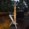CTSC Outdoor Pellet Heater, Pellet Heater per Patio con tubo di vetro 100 cm, aggiungere spazio luce e ambiente per portico, ponte, giardino e cortile