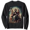 Santa Muerte graphics La Santa Muerte Santa Morte Felpa, Unisex per Adulti, Navy, M