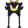 Concept One Shadow The Hedgehog, Berretto Invernale Peruviano Sonic The Hedgehog, con Orecchie 3D e Nappe, Nero, Taglia Unica, Nero, Taglia Unica