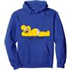 The Simpsons The Simpson Homer Sexy Cheeky Divano Potato Lounging Felpa con Cappuccio, Unisex per Adulti, Grigio Melange, XXL