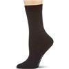 FALKE No. 3 W So lana seta tinta unita 1 paio, Calzini Donna, Grigio Anthracite Melange 3089, 35-36