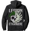 France Paratrooper Patriot Legione Francese Etrangere straniero Francese Paracadute Felpa con Cappuccio, Unisex per Adulti, Nero, M