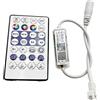 Cleiscry DC12-24V WS2811 SK6812 WIFI SPI Music LED Controller 28Keys Remote SurpLife App Max Control 2048Pixel Smart LED Strip