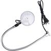 Walfront Lampada Macchina a LED a Luce Bianca 1500 Lm con Base Magnetica a Collo di Cigno Flessibile Rotazione a 360° per Banco Lavoro per Tornio Macchina Cucire Griglia
