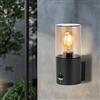 Miratic Applique da Parete Esterno Ideale per Facciate Balconi Giardini IP54 Lampada da Esterno a Parete E27 Lampadina non Inclusa Lampada da Muro Colore Grigio (con sensore di movimento)
